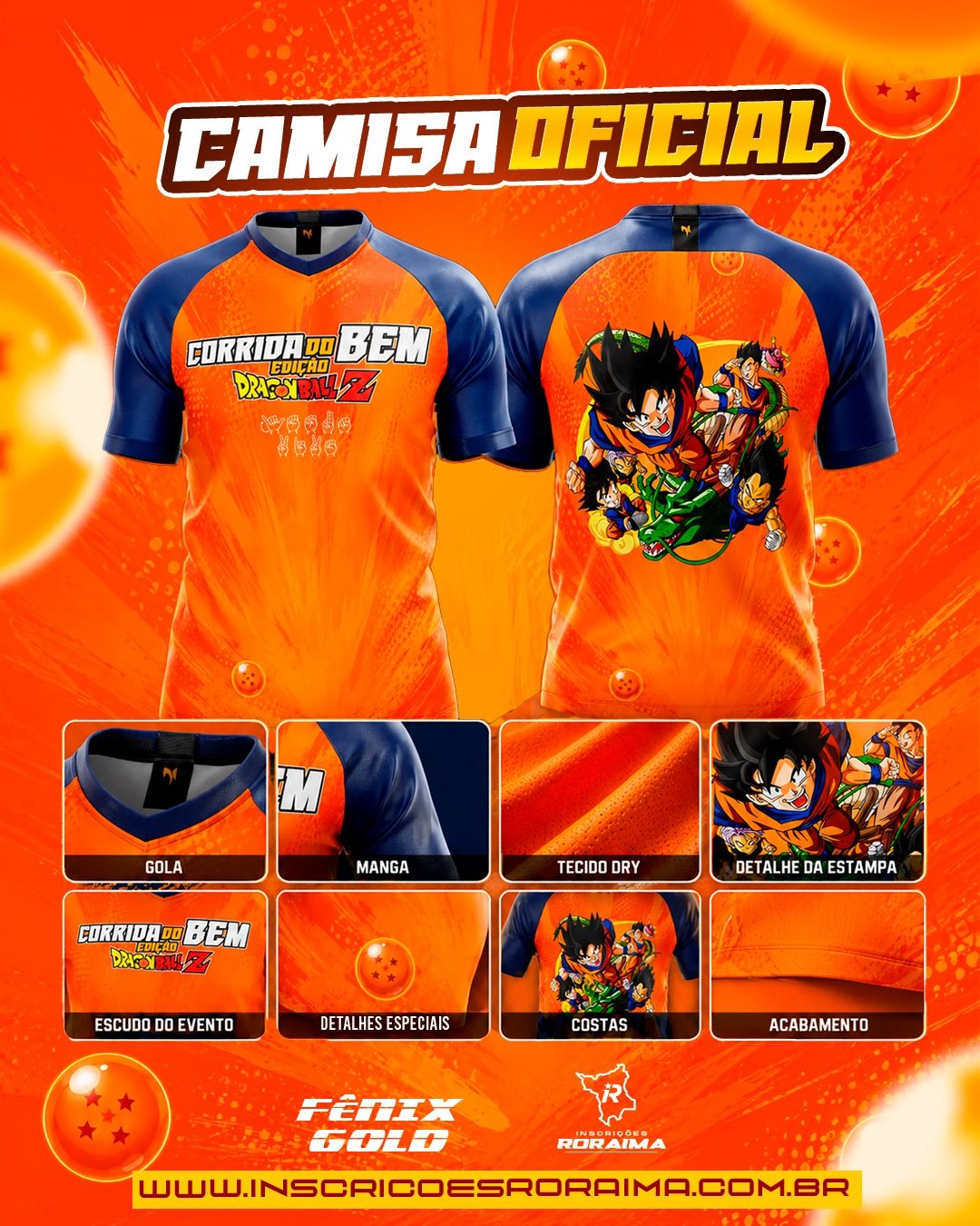 A camiseta oficial